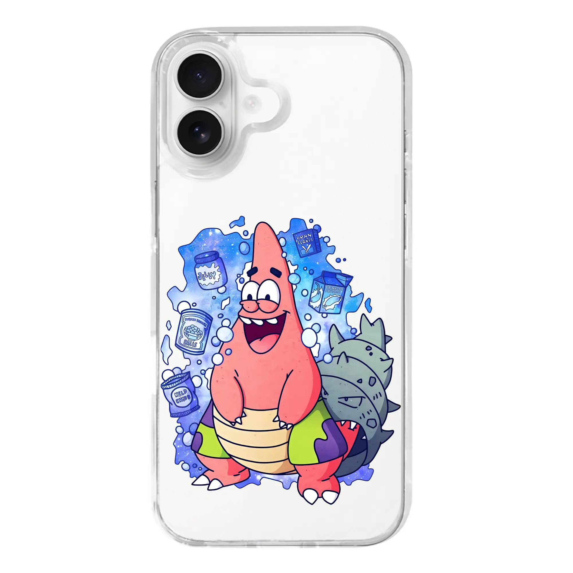 スポンジボブ グッズ パトリック・スター - iPhone 17シリーズ 透明スマホケース – 薄型・耐衝撃・精密フィット保護カバー